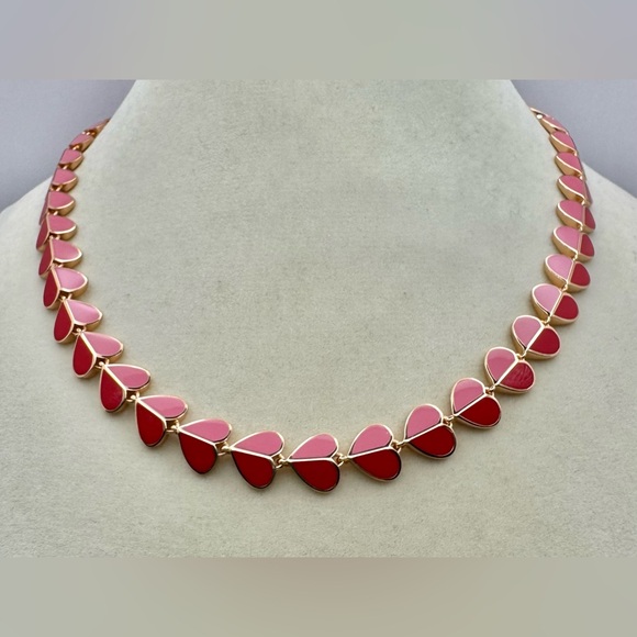 kate spade Jewelry - KATE SPADE Heritage Spade Necklace NWT Pink/Red
With/Dust Bag